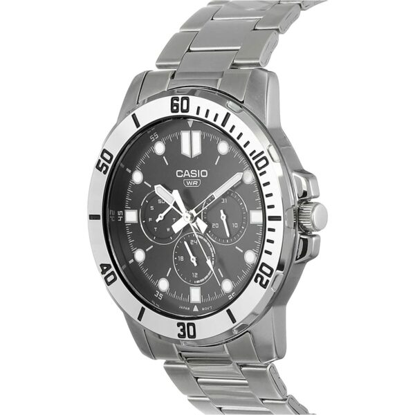 Men's Watch Casio COLLECTION Black Silver (Ø 45 mm) - Image 2