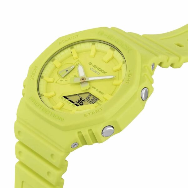 Unisex Watch Casio G-Shock GA-2100-9A9ER Yellow (Ø 44,5 mm) - Image 2