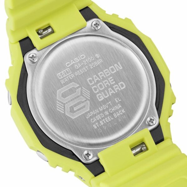 Unisex Watch Casio G-Shock GA-2100-9A9ER Yellow (Ø 44,5 mm) - Image 4
