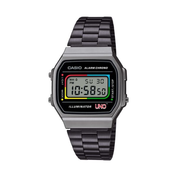 Men's Watch Casio A168WEUC-1AER Black Grey (Ø 36 mm)