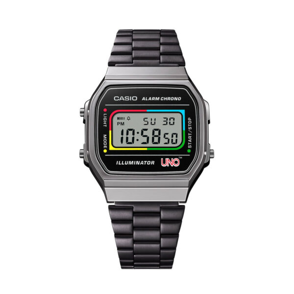 Men's Watch Casio A168WEUC-1AER Black Grey (Ø 36 mm) - Image 2