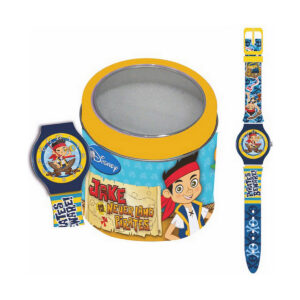 Infant's Watch Cartoon JAKE THE PIRATE - TIN BOX (Ø 33 mm)