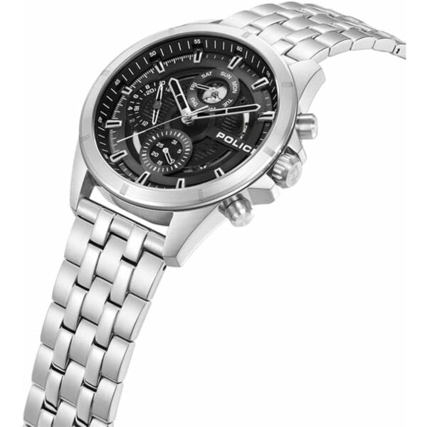 Men's Watch Police PEWJK0004605 Black Silver - Image 5